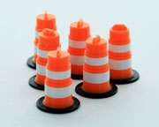 3D TO SCALE - 43-105-OR - Traffic Barrels