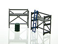 3D TO SCALE - 50-150-GY - Scaffolding Set