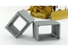 3d To Scale Concrete Box Culvert grey 2 pack