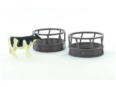 64-300-GY - 3d To Scale Hay Feeder 2 pack gray