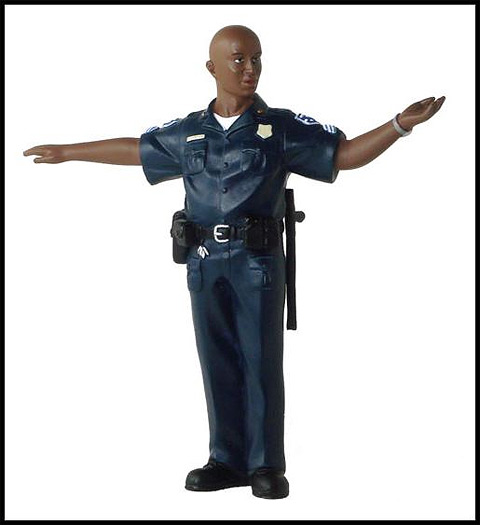 AD-51596 - American Diorama Mike Policeman Packaged