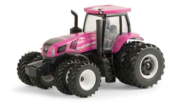 13890 - ERTL New Holland T8410 Pink Tractor
