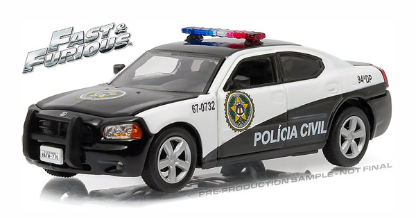 86237 - Greenlight Rio Policia Civil 2011 Dodge Charger