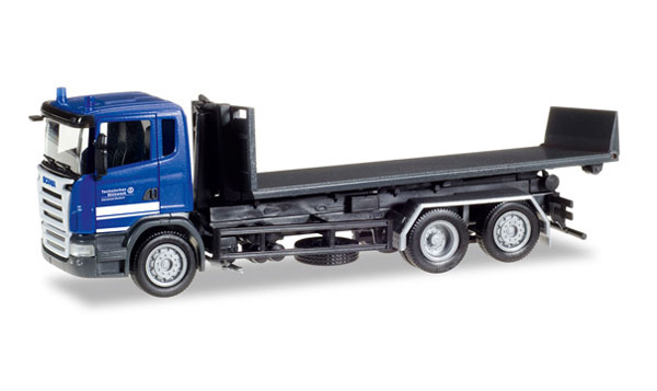 307505 - Herpa THW Elmshorn Scania R Flatbed Truck