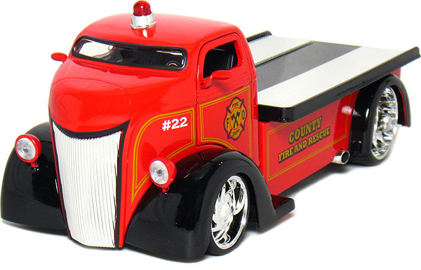 Cars JADA TOYS 96284FIRE 1947 Ford COE Fire Rescue 3000toyscom 