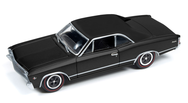 1//64 JOHNNY LIGHTNING 1967 Chevy Chevelle in Gloss Black