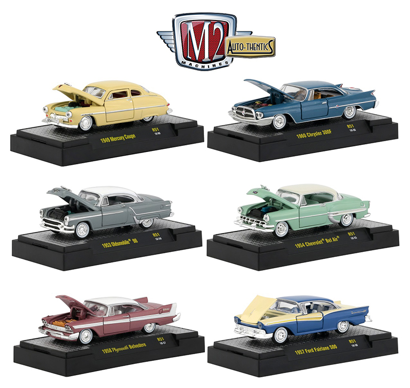 M2 Machines Auto Thentics 1:64 1954 Chevrolet Bel Air R51