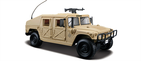 31974SA - Maisto Diecast HUMVEE in Sand Known by its military