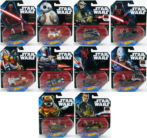 CGW35J-CASE - Mattel Hot Wheels Star Wars Release J 12