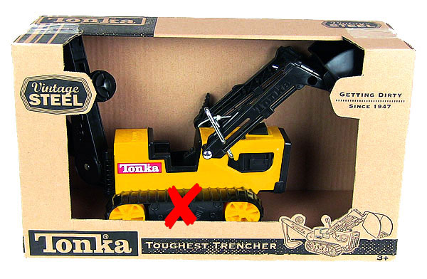 tonka vintage steel trencher