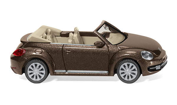 #002802 Wiking VW the beetle convertible-toffeebraun metallic 1:87