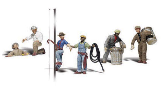 A2742 - Woodland Scenics Scenic Accents City Workers O Scale