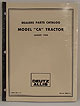 AGCO - ACCA-P - Model CA Parts Manual 