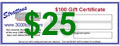 CTN - G25 - $25 Gift Certificate 