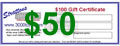 CTN - G50 - $50 Gift Certificate 