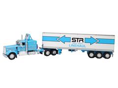 60-1333 - Die-Cast Promotions DCP STR North South Linehaul Blue Kenworth W900A