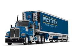 60-1724 - Die-Cast Promotions DCP Western Distributing Kenworth W990 Day Cab and