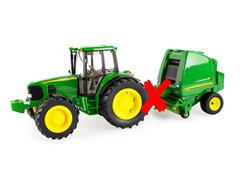 46180-X - ERTL Toys John Deere 7330 Tractor and 854 Baler