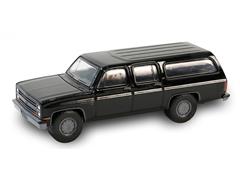 28150-D - Greenlight Diecast 1985 Chevrolet Suburban C10 Custom Deluxe Black