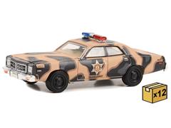 30326-CASE - Greenlight Diecast Hazzard County Camouflage Sheriff 1978 Dodge Monaco
