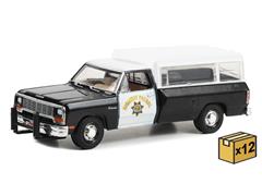 30414-CASE - Greenlight Diecast California Highway Patrol 1985 Dodge Ram
