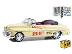 30434-CASE - Greenlight Diecast 1950 Mercury Monterey Convertible Official Pace Car