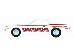 41170-D - Greenlight Diecast Ramchargers 1970 Plymouth Hemi Cuda Running on