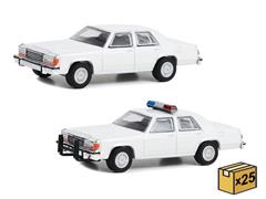 43007-CASE - Greenlight Diecast Police 1980 91 Ford LTD Crown Victoria