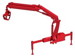 054140 - Herpa Model Hiab X Hipro Loading Crane Log Grabber