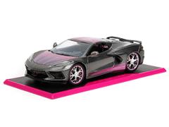 34848 - Jada Toys 2020 Corvette Stingray Metallic Grey and Pink