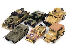 Johnny Lightning Military 2021 Release 1A 6 Piece Set