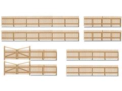 38625 - Kibri Wooden Fence