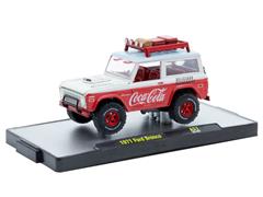 M2MACHINES #52500-A57-C-SP - Coca-Cola - 1971 Ford Bronco with Red Chrome Wheels and Accents