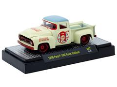M2MACHINES #52500-A62-A-SP - Coca-Cola - 1956 Ford F-100 Truck Custom with Red Chrome Rims and Accents