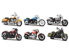 31360AJ-SET - Maisto Diecast Harley Davidson Series 36 6 Piece SET