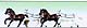 MODEL POWER - 6059 - 4 horses - Hand-Painted 