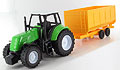 NEW-RAY - 05685-C - Green Tractor and 