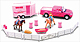 NEW-RAY - 37305 - Pink Riding Academy