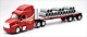 NEW-RAY - SS-13683 - Peterbilt 379 lowboy 