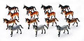 NEW-RAY - SS-37111 - Horses - Plastic