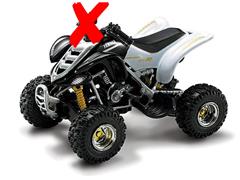 06227-B-X - New-Ray Toys Yamaha Raptor 660R ATV