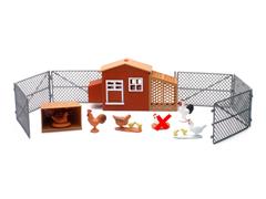 SS-05116-X - New-Ray Toys Country Life Large Chicken Playset ONE CHICKEN