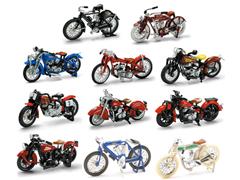 New-Ray Toys Indian Motorcycle 11 Piece Collection Made of