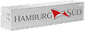 NZG - 624-06 - Hamburg Sud - 40ft 