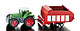 SIKU - 1625 - Tractor with Hay 