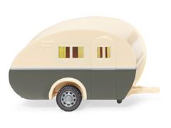 Wiking Model Caravan in Ivory and Quartz Grey High