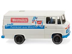 027058 - Wiking Model Westmilch Mercedes Benz L 406 Milk Delivery