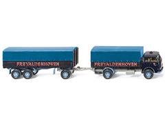 041602 - Wiking Model MAN Pausbacke Flatbed Truck and Trailer High