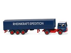 051701 - Wiking Model Rheinkraft Spedition MAN Flatbed Tractor Trailer