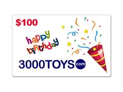3000TOYS - EB100 - $100 Birthday E-Gift 